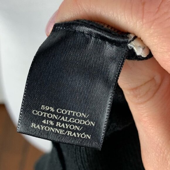 Ann Taylor womens sweater size L black brown cheetah print button down cardigan - Picture 9 of 10